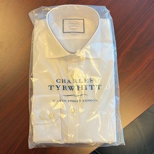 Brand new Charles TYRWHITT white extra slim fit shirt 16/34